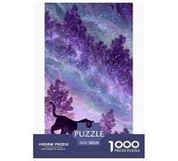 Purple Woodland Tigre Puzzle 3D en Papier 38x26cm/1000pcs, - Jeux Éducatifs & Relaxants, Créatifs & Décoratifs, Idéaux pour Adultes
