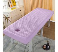 Purple1,60x180cm/1.9x5.9ft,Réutilisables Couvre-Lit De Massage Avec Trou Pour Le Visage,Housse De Drap De Lit De Massage Lavable Pour Housse De Canapé De Massage De Beauté