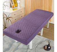 Purple2,60x180cm/1.9x5.9ft,Réutilisables Couvre-Lit De Massage Avec Trou Pour Le Visage,Housse De Drap De Lit De Massage Lavable Pour Housse De Canapé De Massage De Beauté