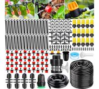 Purpledi 263Pcs Kit d'irrigation Goutte, Kit d'irrigation Goutte à Goutte Automatique avec 40m +10m Tuyau, Système d'irrigation Jardin, Kit arrosage Automatique pour Jardin pelouse Serre Plantes