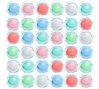 Purpledi 36PCS Bombe a eau Réutilisable, Remplissage Rapide Ballons D'eau en Silicone Couleur, Jouet de Water-Polo pour L'extérieur, Jouets du Jardin/Plage Fête de La Piscine D'été(A)