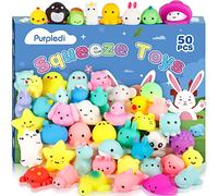 Purpledi 50 Pcs Mignon Squeeze Animaux Jouets Squishies , Squishy Kawaii Squishies Slow Rising Squeeze pour fête d'enfant Cadeau de Noël, Cadeau d'anniversaire, Soulagement du Stress