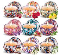 Purpledi 9 Pièces Bougie Parfumée Ensemble Cadeau, Candle Bougies Parfumées Bougies en Cire De Soja Naturelle pour Bath, Yoga, Mariage, les femmes La Saint-Valentin et Cadeau de Fête des Mères B