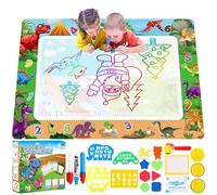 Purpledi Enfant Aqua Tapis de Dessin 7 Couleurs Loisir Créatif Tapis de Griffonnage d'eau 120 * 90cm, Garçons Filles 2 3 4 5 6 7 Ans pour Anniversaire, Halloween, Noël