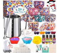 Purpledi Kit de Fabrication de Bougies, DIY Kit Bougie Appropriés Pour des Débutants, Cire Pour Bougies à Faire Maison Pichet Verseur pour Bougies D'art et D'artisanat avec Cire Soja