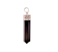 Purpledip Collier à pendentif en tourmaline noire Cristaux naturels d’énergie Reiki, breloque de guérison et porte-bonheur (11327)