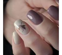 Purplee Faux ongles sans odeur Forme ergonomique pour une utilisation confortable toute la journée Violet