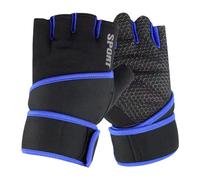 PURPLELILY 1 paire de gants de sport demi-doigts respirants, antidérapants et confortables pour la gym, l'haltérophilie et le vélo en polyester