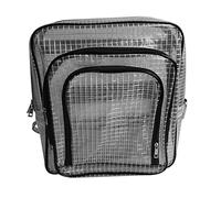 PURPLELILY 40 x 35 x 20 cm antistatique transparent PVC sac à dos brosse antistatique record or, Noir