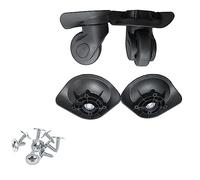 PURPLELILY A19 Lot de 2 roulettes de rechange avec vis pour valise à bagages 360 degrés à une rangée SilentWheel Accessoires de rechange