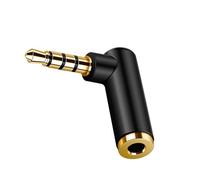 PURPLELILY Adaptateur coudé à 90° de 3,5 mm avec 4 sections - Large compatibilité - Forme L - Extension convertisseur d'extension pour casque PC