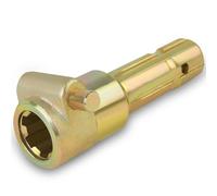 PURPLELILY Adaptateur pour tracteurs à broches poussoirs 1-3/8" et 6 cannelures femelles 1-3/8" cannelures mâles 70HP pour tracteurs d'extension de prise de courant