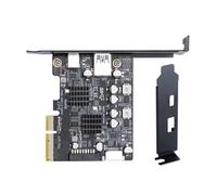 PURPLELILY Adaptateur USB 3.2 10 Gbps vers PCIE 4X Carte d'extension 10 Gbit/s Transfert de données Type C Carte adaptateur pour ordinateur de bureau