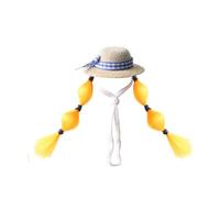 PURPLELILY Adorable petit chapeau de soleil pour les petits animaux de compagnie comme les perroquets et les hamsters, parfait pour les fêtes et les moments photo. Tenue festive pour animaux de