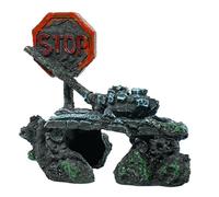 PURPLELILY Aquariums Résine Navire épave Ornement Crevettes Poissons Cachettes Maison Paysage Épave Aquarium Décors Sous-Marine Aquariums Paysage Figurine