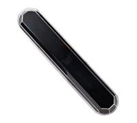 PURPLELILY Boîte à crayons fine avec couvercle transparent pour étudiants professionnels, Noir , Beauté de masse