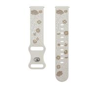 PURPLELILY Bracelet en silicone lavable et étanche pour montre 7654 - Mécanisme de libération facile, Width 22mm, Silicone