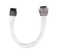 PURPLELILY Câble d'alimentation flexible 8 broches 6 + 2 broches avec cordon en nylon renforcé pour boîtier d'ordinateur et flux d'air Cordon d'extension d'alimentation CPU de 30 cm