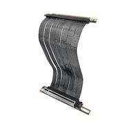 PURPLELILY Câble d'extension de carte graphique PCIE 5.0 X16 à angle droit pour extension de disque GPU, câble PCIe bidirectionnel à angle droit