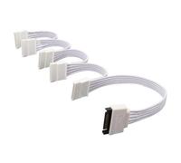 PURPLELILY Câble répartiteur d'alimentation SATA 15 broches mâle vers 5 femelles pour disques durs et extension de disque optique