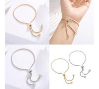 PURPLELILY Chaîne serpent contemporaine en cuivre réglable avec maillons coulissants et perles pour un confort tout au long de la journée - Accessoire élégant et extensible en os de serpent, taille