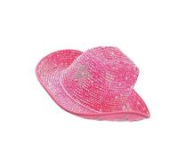 PURPLELILY Chapeau Fedoras à strass scintillants pour adulte Motif étoile scintillante Top Caps Party Costume Couvre-chef pour diverses occasions Chapeau tendance, b, Taille unique