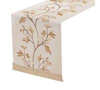 PURPLELILY Chemin de table robuste en polyester infroissable pour un usage quotidien, les fêtes et les fêtes