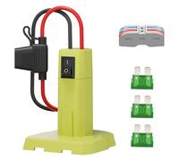 PURPLELILY Convertisseurs de batterie pour batteries au lithium de 7,2 à 20 V - Convertisseurs de stabilité équipés d'un adaptateur de batterie de durabilité du fil 12 AWG