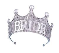 PURPLELILY Couronne en alliage - Accessoire de cheveux tendance - Ornement de tempérament - Couronne de cheveux pour mariage et fête - Bandeau de perles de mariage