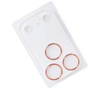 PURPLELILY Couvercle d'objectif en verre trempé résistant aux chocs avec finition mate pour téléphone 17