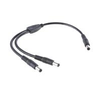 PURPLELILY DC5525 Câble d'alimentation répartiteur 5,5 x 2,1 mm mâle vers mâle pour caméras de sécurité électronique Y Splitter Adaptateur cordon