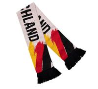 PURPLELILY Écharpe de supporter de l'Allemagne avec pompons tendance pour les amateurs de coupes européennes de tous âges, a, taille unique