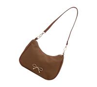 PURPLELILY Élégant sac à main à bandoulière décontracté en cuir PU pour femme, sac à main pour shopping, voyage, banlieue, marron, One Size