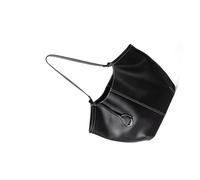 PURPLELILY Élégant sac à main avec grand espace en cuir PU tendance pour femmes navetteurs épaule pour bureau professionnel essentiel, Noir , One Size