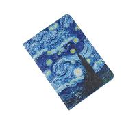 PURPLELILY Étui de passeport élégant et pratique à impression numérique, porte-cartes de crédit, organiseur de documents de voyage, porte-cartes compact pour passeports et pièces d'identité, b