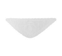 PURPLELILY Foulard élégant inspiré de la foi avec broderie complexe pour les occasions religieuses, écharpe catholique tendance quotidienne, blanc, taille unique