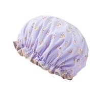 PURPLELILY Fournitures de salle de bain double couche imperméable épais couvertures accessoires femmes casquettes chapeau de douche chapeau
