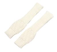 PURPLELILY Gants demi-doigts pour taper l'hiver en tricot avec trous pour les pouces pour femmes, mitaines extensibles chaudes, longues, résistantes au soleil, unisexes pour homme, vélo de route pour