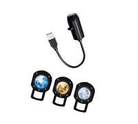 PURPLELILY Lampe projecteur d'étoiles multifonction rotative à 360°, veilleuse sur le thème de l'espace pour chambre à coucher, plafond et atmosphère murale, projecteur de planète, lampe de nuit USB à