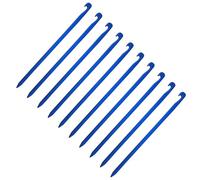 PURPLELILY Lot de 10 piquets de tente carrés en alliage d'aluminium parfaits pour sécuriser les installations de camping sur l'herbe, la glace, la boue, les accessoires d'extérieur