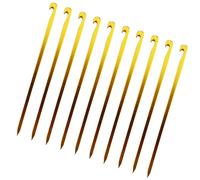 PURPLELILY Lot de 10 piquets de tente carrés en alliage d'aluminium parfaits pour sécuriser les installations de camping sur l'herbe, la glace, la boue, les accessoires d'extérieur