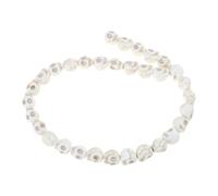 PURPLELILY Lot de 120 perles d'espacement squelette d'Halloween blanches colorées pour Halloween, aspect réaliste, tête de mort kallaite antique, taille unique, Comme décrit