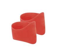 PURPLELILY Lot de 2 bandes de lacets pour chaussures de football en silicone pour chaussures de football, Rouge, Taille unique