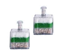 PURPLELILY Lot de 2 filtres pour aquarium, étang, crevettes, fonction de nettoyage pour filtre interne en coton