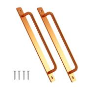 PURPLELILY Lot de 2 poignées de porte coulissante pratiques en alliage d'aluminium avec vis de montage pour intérieur et extérieur