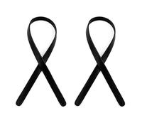 PURPLELILY Lot de 2 sangles de rechange pour sac à main, sac à main, sac à main fourre-tout, ceinture de 65 cm, sangle tendance, Noir