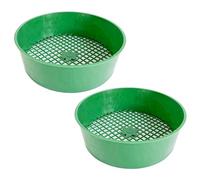 PURPLELILY Lot de 2 tamis de sol multifonction et séparateur de roche Outil de tamisage de jardin pour les amateurs de jardin en maille