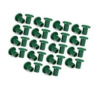 PURPLELILY Lot de 36 embouts de canne verts en PVC pour blessure pour maison, jardin, clôture, bâton de canne étanche