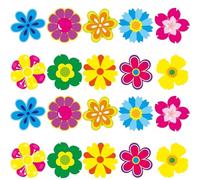 PURPLELILY Lot de 500 étiquettes autocollantes en forme de fleur scintillantes pour récompenser et emballer, scrapbooking, décoration pour journal, scrapbooking, journal