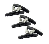 PURPLELILY Lot de 6 patins de frein de vélo en V - Coussins de roue en caoutchouc pour chaussures de vélo